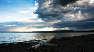 Yellowstone Lake Summer Clouds