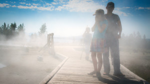 West Thumb Geyser Basin in Yellowstone