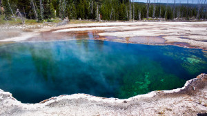 West Thumb Geyser Basin in Yellowstone