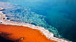 West Thumb Geyser Basin in Yellowstone