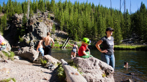 Firehole Swimming Hole in Yellowstone National Park